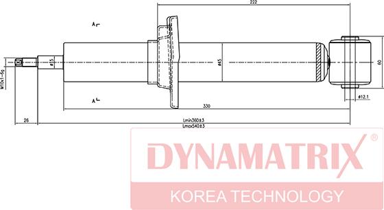 Dynamatrix DSA441902 - Амортизатор autospares.lv