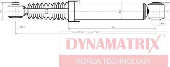Dynamatrix DSA441093 - Амортизатор autospares.lv