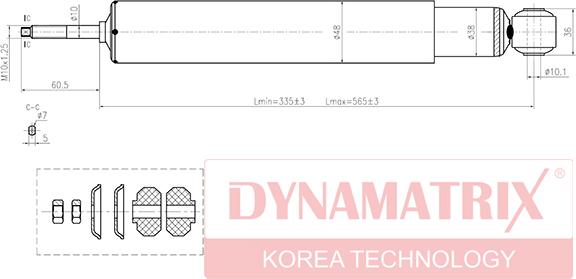 Dynamatrix DSA443230 - Амортизатор autospares.lv