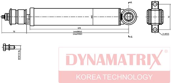 Dynamatrix DSA554004 - Амортизатор autospares.lv