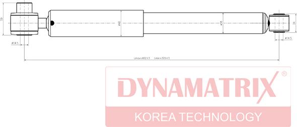 Dynamatrix DSA551804 - Амортизатор autospares.lv