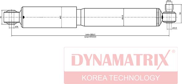 Dynamatrix DSA551805 - Амортизатор autospares.lv