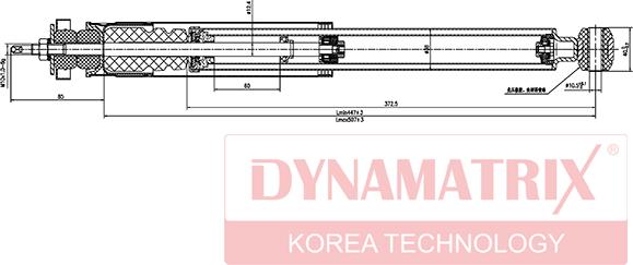 Dynamatrix DSA553198 - Амортизатор autospares.lv