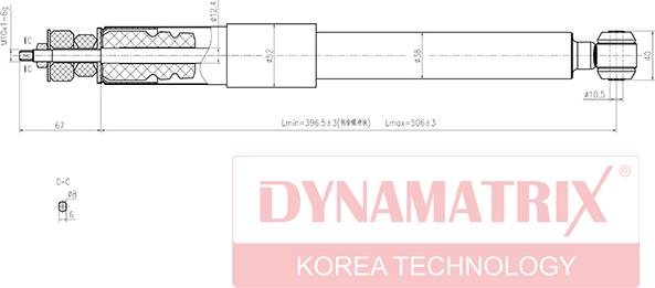 Dynamatrix DSA553177 - Амортизатор autospares.lv