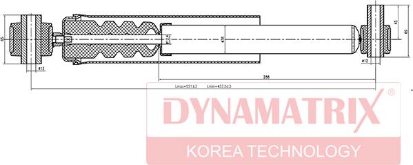 Dynamatrix DSA553803 - Амортизатор autospares.lv