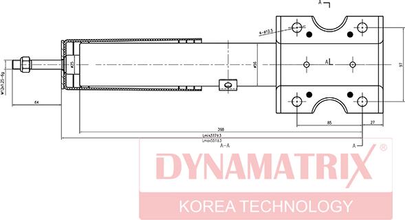 Dynamatrix DSA635800 - Амортизатор autospares.lv