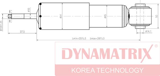 Dynamatrix DSA344261 - Амортизатор autospares.lv