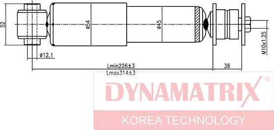 Dynamatrix DSA345900 - Амортизатор autospares.lv