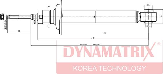 Dynamatrix DSA341142 - Амортизатор autospares.lv