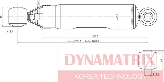 Dynamatrix DSA341166 - Амортизатор autospares.lv
