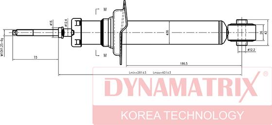 Dynamatrix DSA341186 - Амортизатор autospares.lv