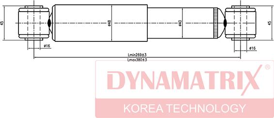 Dynamatrix DSA341237 - Амортизатор autospares.lv