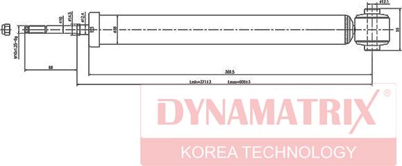 Dynamatrix DSA348002 - Амортизатор autospares.lv