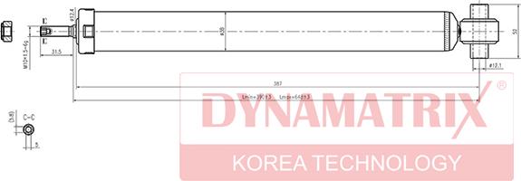 Dynamatrix DSA343459 - Амортизатор autospares.lv