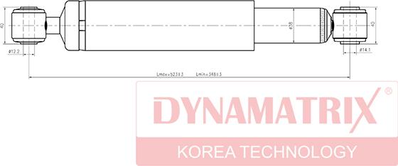 Dynamatrix DSA343319 - Амортизатор autospares.lv