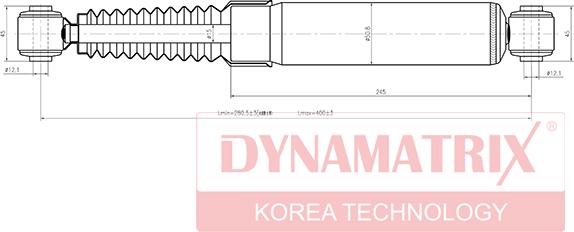 Dynamatrix DSA343321 - Амортизатор autospares.lv