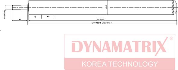 Dynamatrix DSA365505 - Амортизатор autospares.lv