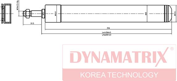 Dynamatrix DSA366002 - Амортизатор autospares.lv