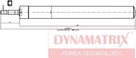 Dynamatrix DSA366007 - Амортизатор autospares.lv