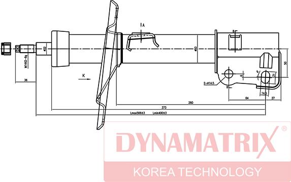 Dynamatrix DSA334188 - Амортизатор autospares.lv