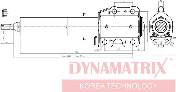 Dynamatrix DSA335809 - Амортизатор autospares.lv