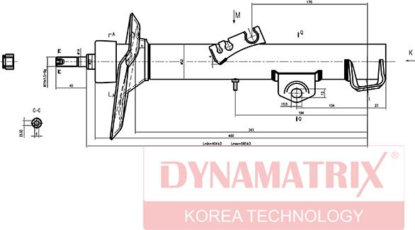 Dynamatrix DSA333910 - Амортизатор autospares.lv