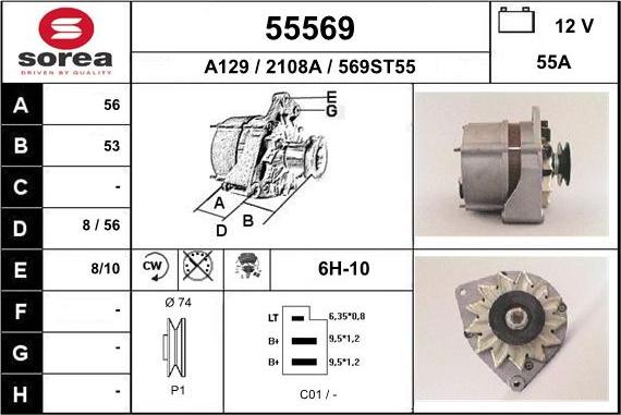 EAI 55569 - Генератор autospares.lv