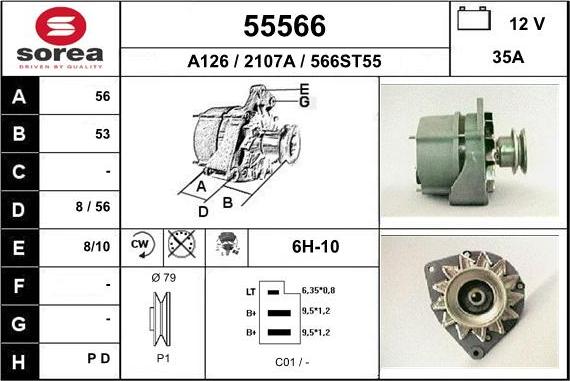 EAI 55566 - Генератор autospares.lv