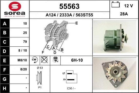 EAI 55563 - Генератор autospares.lv