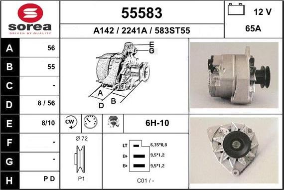 EAI 55583 - Генератор autospares.lv