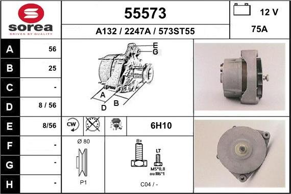 EAI 55573 - Генератор autospares.lv