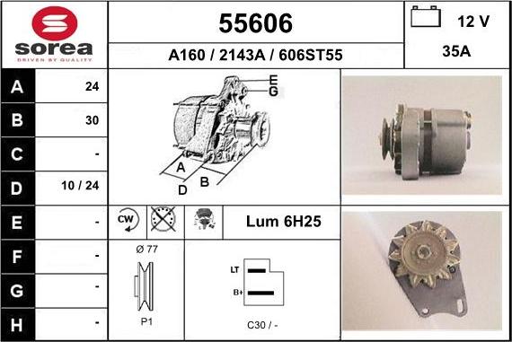 EAI 55606 - Генератор autospares.lv