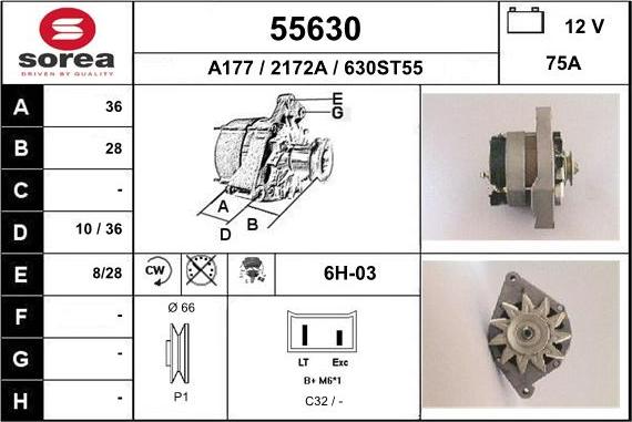 EAI 55630 - Генератор autospares.lv