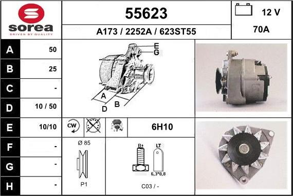 EAI 55623 - Генератор autospares.lv