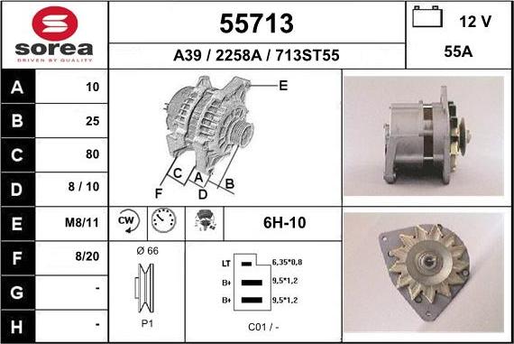 EAI 55713 - Генератор autospares.lv