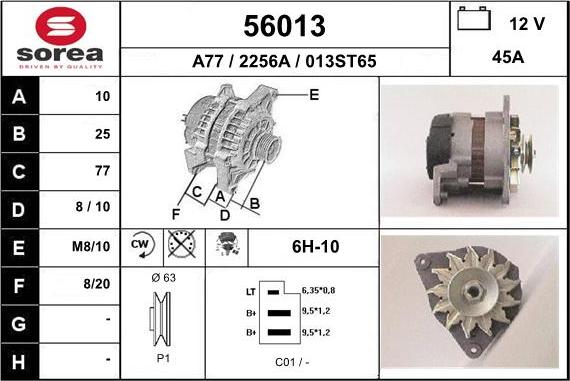 EAI 56013 - Генератор autospares.lv