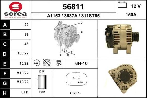 EAI 56811 - Генератор autospares.lv