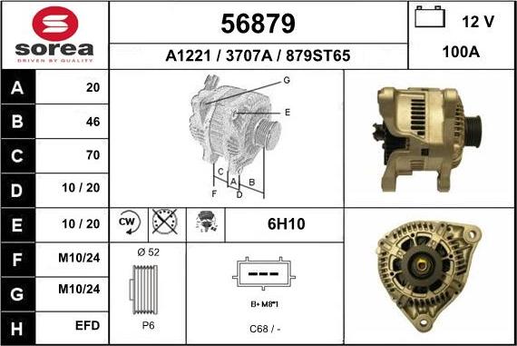 EAI 56879 - Генератор autospares.lv