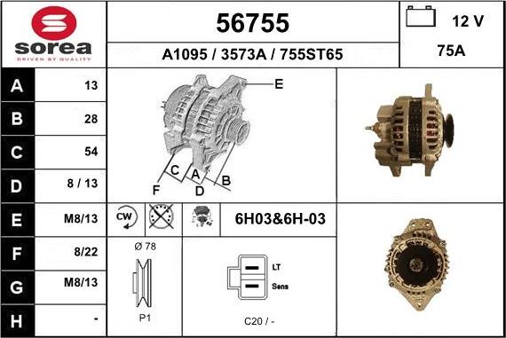 EAI 56755 - Генератор autospares.lv