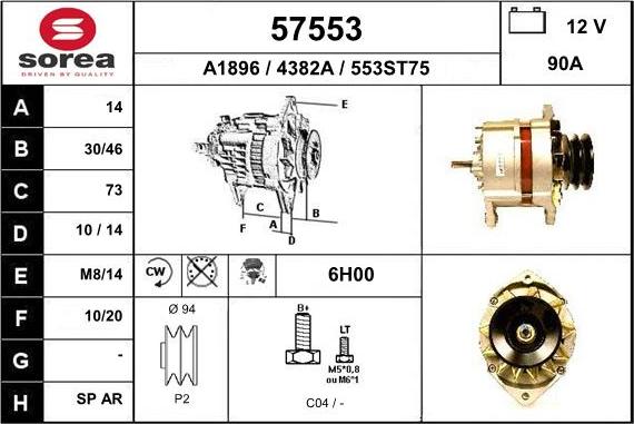 EAI 57553 - Генератор autospares.lv