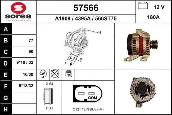 EAI 57566 - Генератор autospares.lv