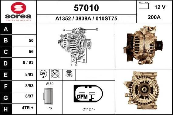 EAI 57010 - Генератор autospares.lv