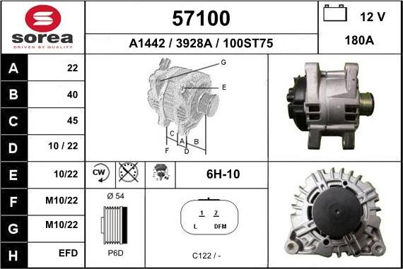 EAI 57100 - Генератор autospares.lv