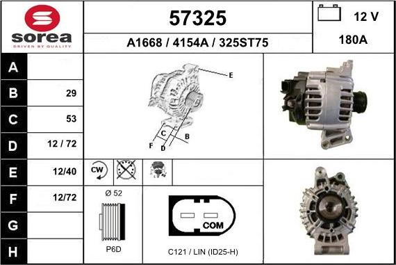 EAI 57325 - Генератор autospares.lv