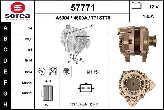 EAI 57771 - Генератор autospares.lv