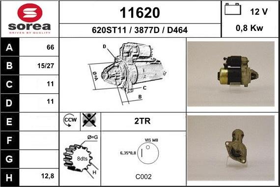 EAI 11620 - Стартер autospares.lv