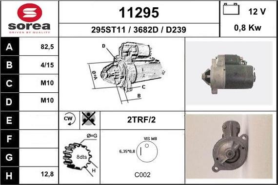 EAI 11295 - Стартер autospares.lv