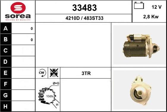 EAI 33483 - Стартер autospares.lv