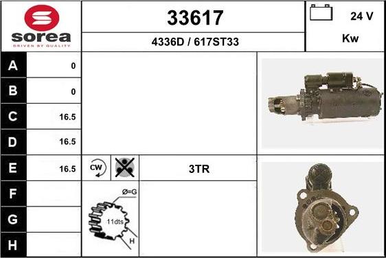 EAI 33617 - Стартер autospares.lv