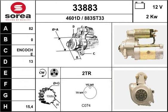 EAI 33883 - Стартер autospares.lv